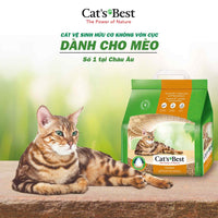 Cát vệ sinh hữu cơ không vón cục cho mèo Cat's Best Comfort 10L
