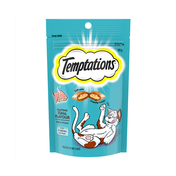 Bánh thưởng cho mèo vị cá ngừ Temptations Tempting Tuna 85g