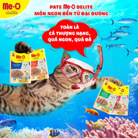 Pate cho mèo Me-O Delite vị cá ngừ nấu đông 70g