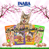 Snack thưởng cho mèo vị thịt gà, cá hồi và tôm Ciao Inaba Soft Bits