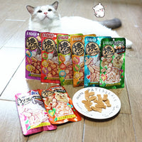 Snack thưởng cho mèo vị cá ngừ, thịt gà và mực Ciao Inaba Soft Bits
