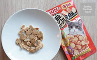 Snack thưởng cho mèo vị sò điệp, cá mòi & mực Ciao Inaba Soft Bits